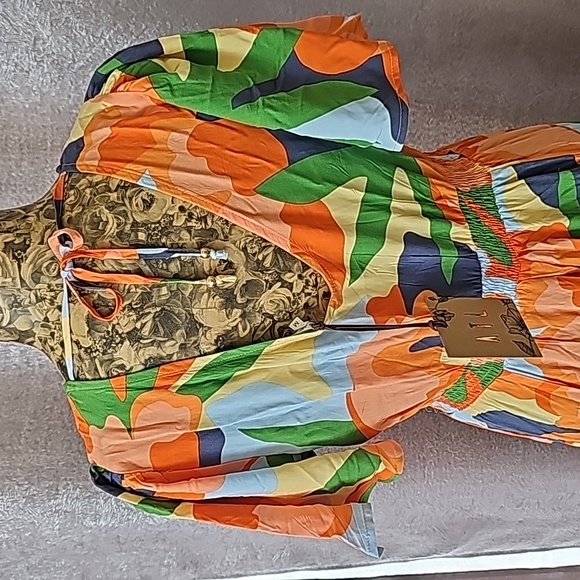 NWT Anthropologie SPRING HILDA Abel the Label  Floral Maxi Dress - Picture 7 of 7